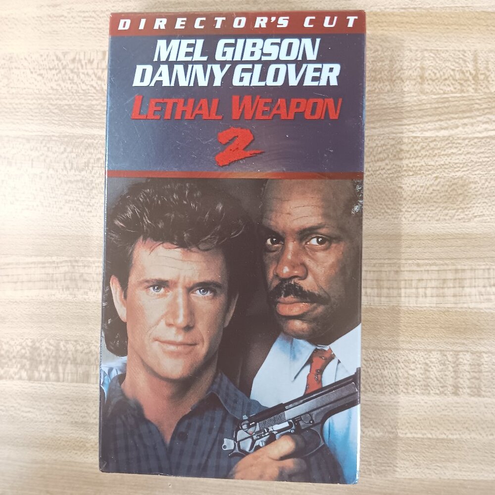 Lethal Weapon 2 1989 Director’s Cut VHS Richard Donner Mel Gibson Danny Glover